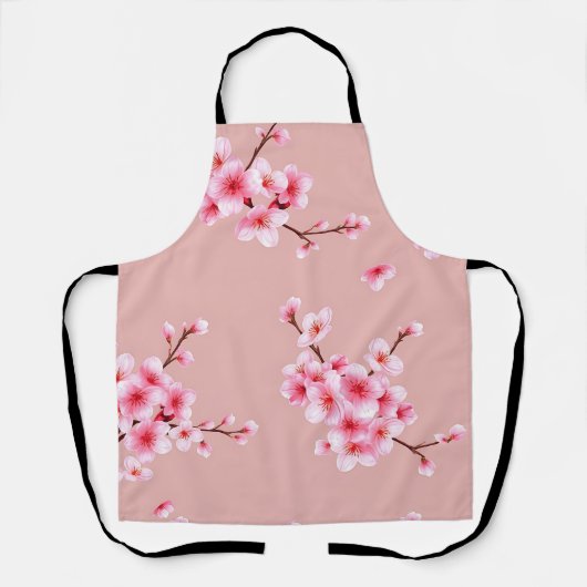 Zweige mit rosa Kirschblüten Muster Schürze (Vorderseite)