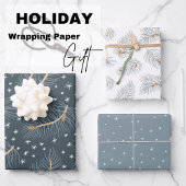 Zweige mit Schneeflocken | Geschenkpapier Set