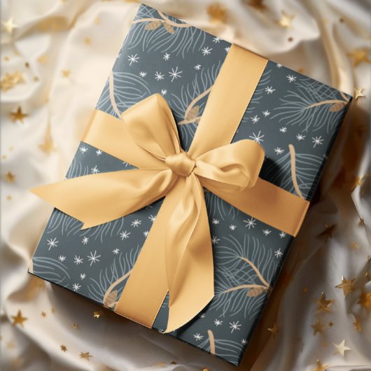 Zweige mit Schneeflocken | Geschenkpapier Set