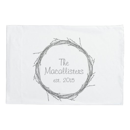 Zweige u. Reben Kissenbezug (Rückseite)