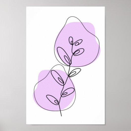 Zweige und Blätter, die Art Poster (Vorne)