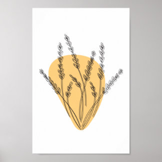 Zweige und Blätter, die Art Poster