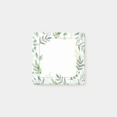 Zweige und Blätter Gerahmt Post-it Klebezettel (Vorderseite)