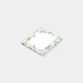 Zweige und Blätter Gerahmt Post-it Klebezettel (angewinkelt)