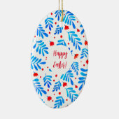 Zweige und Blume der Aquarellbilder Osterzeit Keramik Ornament (Rechts)