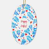 Zweige und Blume der Aquarellbilder Osterzeit Keramik Ornament (Links)