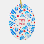 Zweige und Blume der Aquarellbilder Osterzeit Keramik Ornament (Hinten)