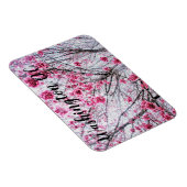 Zweige und Blüten eines Kirchenbaumes Magnet (Rechte Seite)