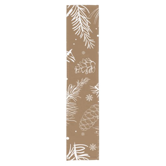 Zweige und Kiefernholz 3 Kurzer Tischläufer (Vorderseite)