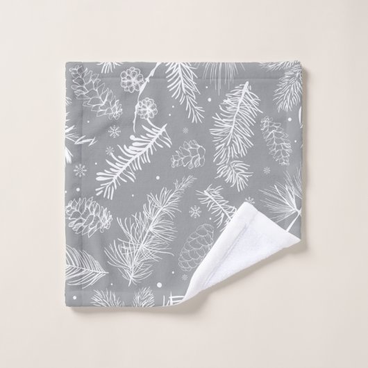 Zweige und Kiefernholz 4 Badhandtuch Set (Waschlappen)