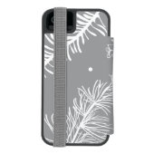 Zweige und Kiefernholz 4 Incipio iPhone Geldbeutel-Hülle (Folio Rückseite)
