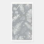 Zweige und Kiefernholz 4 Serviette (Vorderseite)