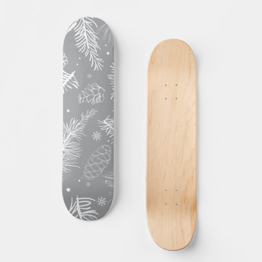 Zweige und Kiefernholz 4 Skateboard (Vorderseite)