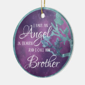 Zweige und Schmetterlinge bilden einen Rahmen für  Keramik Ornament (Links)