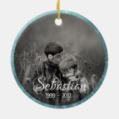 Zweige und Schmetterlinge bilden einen Rahmen für  Keramik Ornament (Hinten)