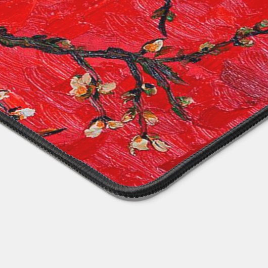 Zweige von Almond Tree in Blossom, Van Gogh Schreibtischunterlage (Ecke)