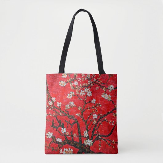 Zweige von Almond Tree in Blossom, Van Gogh Tasche (Vorderseite)