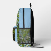 Zweige von Dogwood-Blüten Frühlingsbäume Bedruckter Rucksack (Rechts)