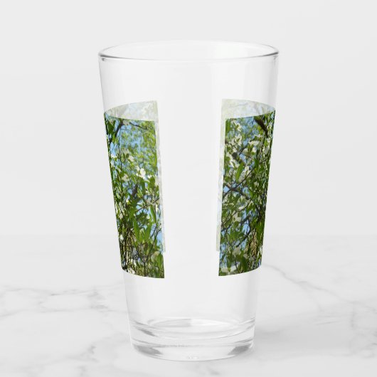 Zweige von Dogwood-Blüten Frühlingsbäume Glas (Links)