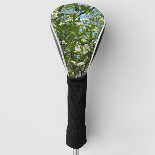 Zweige von Dogwood-Blüten Frühlingsbäume Golf Headcover (Vorderseite)