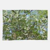 Zweige von Dogwood-Blüten Frühlingsbäume Handtuch (Horizontal)