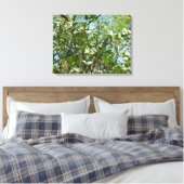 Zweige von Dogwood-Blüten Frühlingsbäume Leinwanddruck (Insitu (Schlafzimmer))