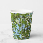 Zweige von Dogwood-Blüten Frühlingsbäume Pappbecher (Rechts)