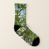 Zweige von Dogwood-Blüten Frühlingsbäume Socken (Links - Innen)
