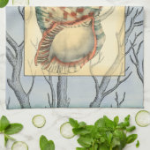 Zweige von Seashell und Bäumen Handtuch (Gefaltet)