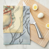 Zweige von Seashell und Bäumen Handtuch (Viertel Falte)