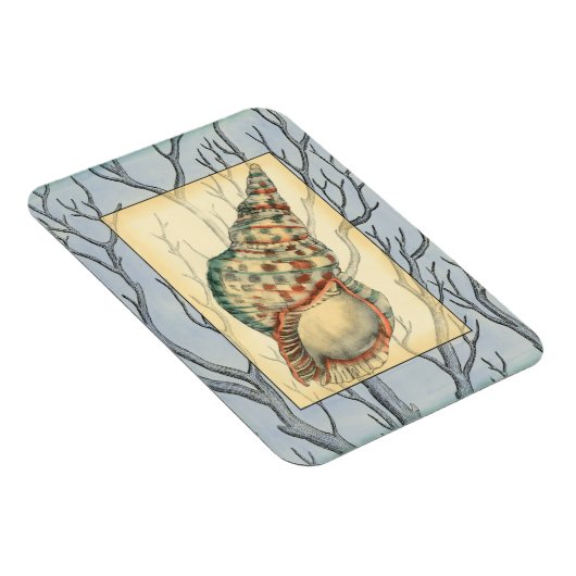 Zweige von Seashell und Bäumen Magnet (Rechte Seite)