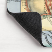 Zweige von Seashell und Bäumen Mousepad (Ecke)