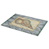 Zweige von Seashell und Bäumen Schneidebrett (Ecke)