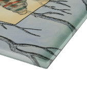 Zweige von Seashell und Bäumen Schneidebrett (Ecke)