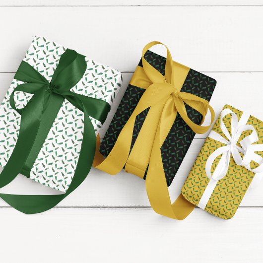 Zweige von Waldkiefern Geschenkpapier Set