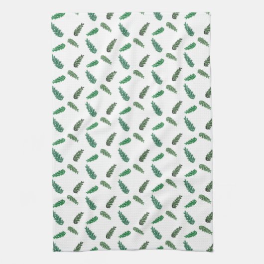 Zweige von Waldkiefern Geschirrtuch (Vertikal)