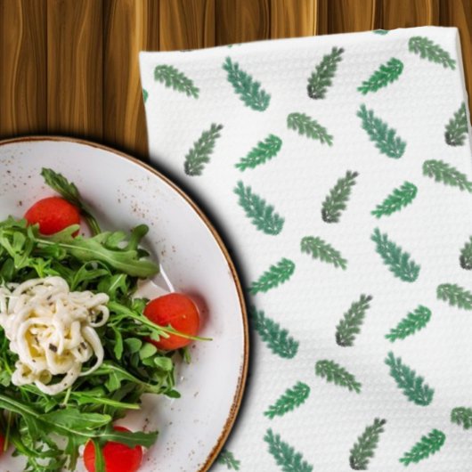 Zweige von Waldkiefern Geschirrtuch