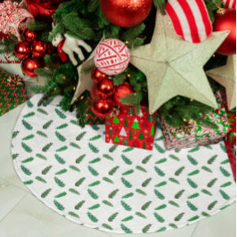 Zweige von Waldkiefern Polyester Weihnachtsbaumdecke