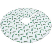 Zweige von Waldkiefern Polyester Weihnachtsbaumdecke (Schrägansicht)