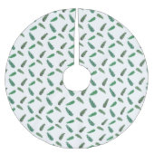 Zweige von Waldkiefern Polyester Weihnachtsbaumdecke (Vorderseite)