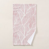 Zweige von weichem Rosa und Creme Badhandtuch Set (Handtuch)