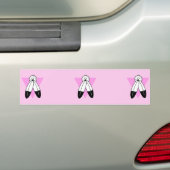 Zweigeile rosa Dreiecksflagge Autoaufkleber (Auf Auto)