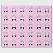 Zweigeile rosa Dreiecksflagge Geschenkpapier (Flach)