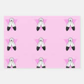 Zweigeile rosa Dreiecksflagge Geschenkpapier Set (Vorderseite 3)