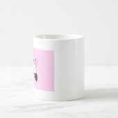 Zweigeile rosa Dreiecksflagge Kaffeetasse (Mittel)