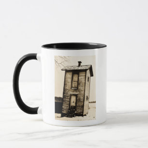 Zweigeschossiger Außentoilette - Vintage Tasse