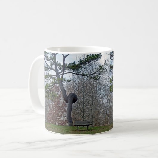 zweigezogener Baum Kaffeetasse (Vorderseite Links)