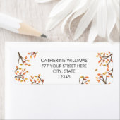 Zweigniederlassung Autum Herbstlaub der weißen Rüc (Insitu)