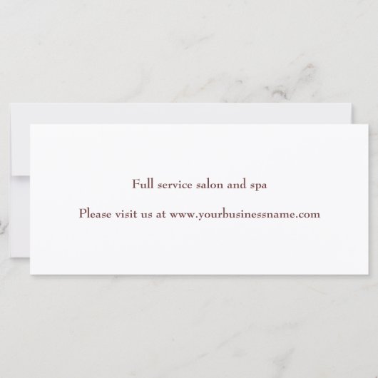 Zweigniederlassung Cherry Blossom, Geschenkgutsche (Rückseite)