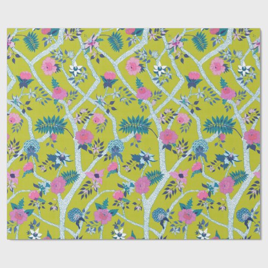 Zweigniederlassung Citron Peony Geschenkpapier (Flach)